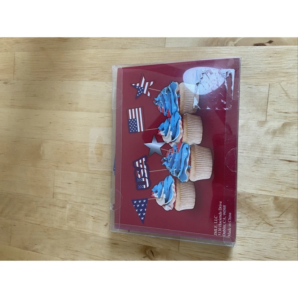 Joy fun 30pcs Americana food Picks Cupcakes Stick New USA Stars